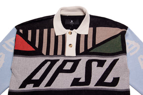 AlphaStyle Lathrop Knitted Polo "Black"