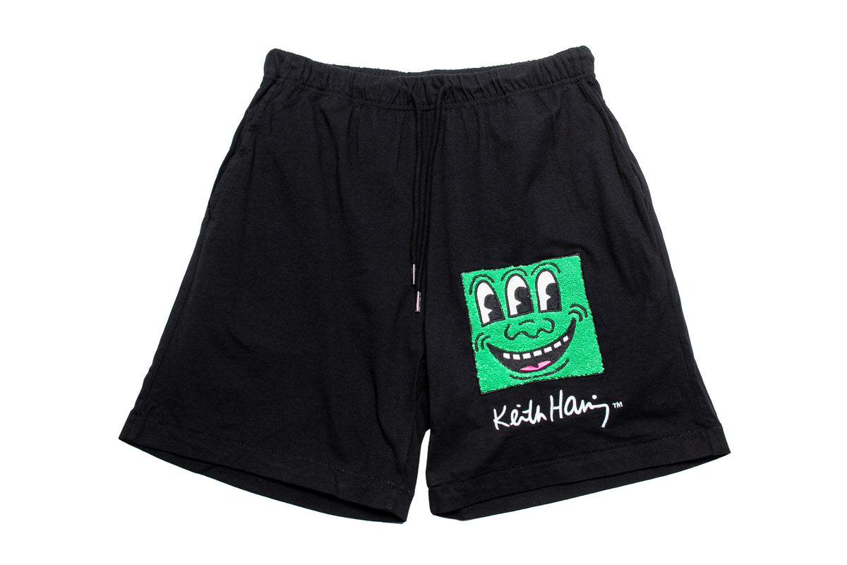 Jungles Jungles Haring Chenille Embroidery Shorts "Black"