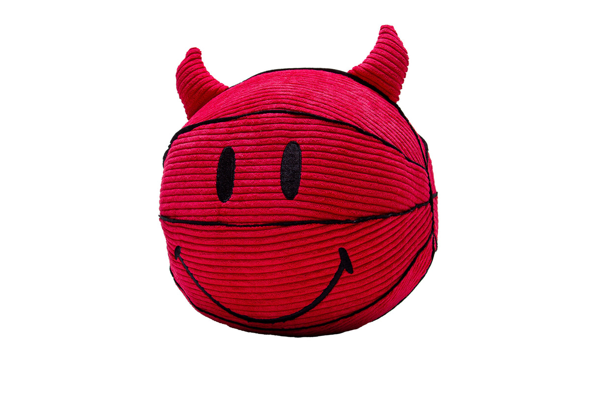 Market Smiley Devil Plush Basketball "Red"