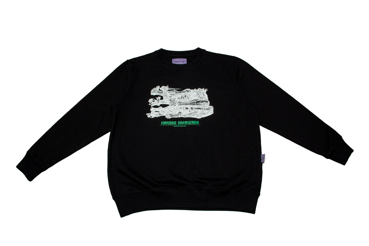 Hermanos Koumori Hombre Corriendo Crewneck "Black"