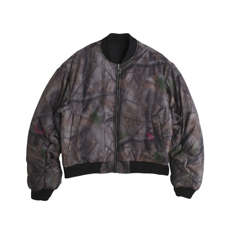 Jungles Jungles Reversible Bomber Jacket "Black & Camo"