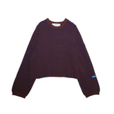 Jungles Jungles Two Tone Rib Knit Sweater "Brown & Blue"