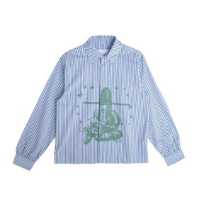 Jungles Jungles Free Jazz Button Up Shirt "Blue"