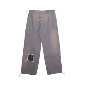 Jungles Jungles Repaired Butt Zip Pants "Grey"