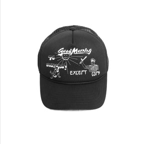 Jungles Jungles Good Morning Except Cops Trucker Cap "Black"