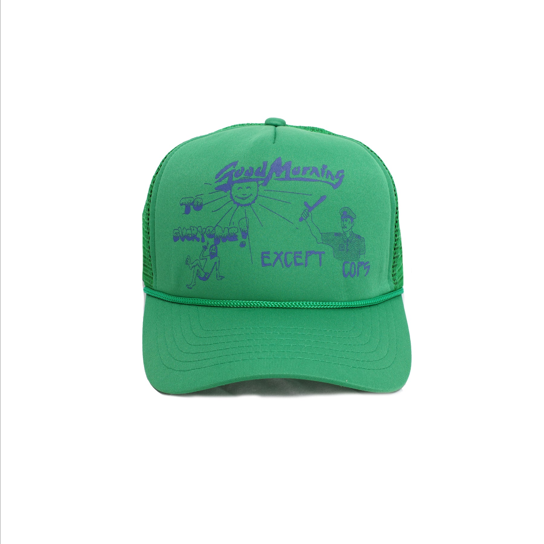 Jungles Jungles Good Morning Except Cops Trucker Cap "Green"