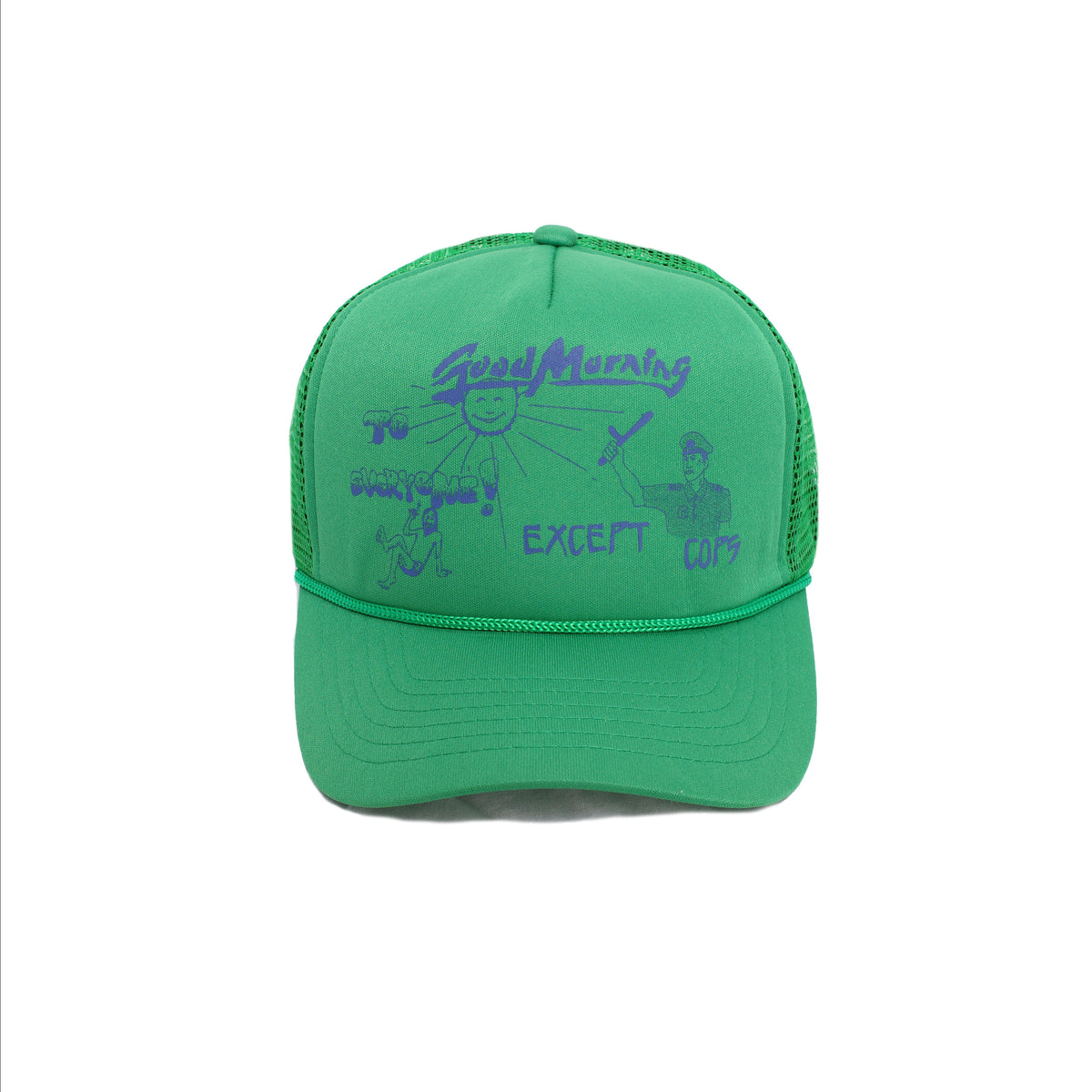 Jungles Jungles Good Morning Except Cops Trucker Cap "Green"