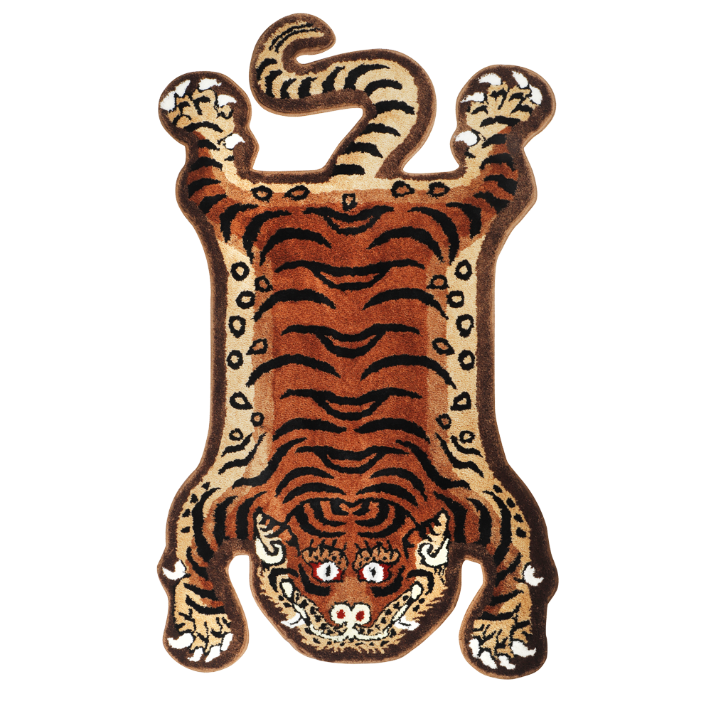 Mascot Tiger Brown Rug