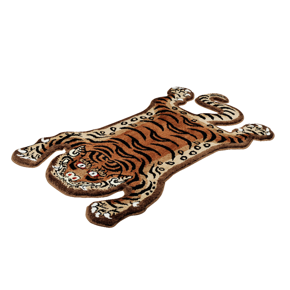 Mascot Tiger Brown Rug