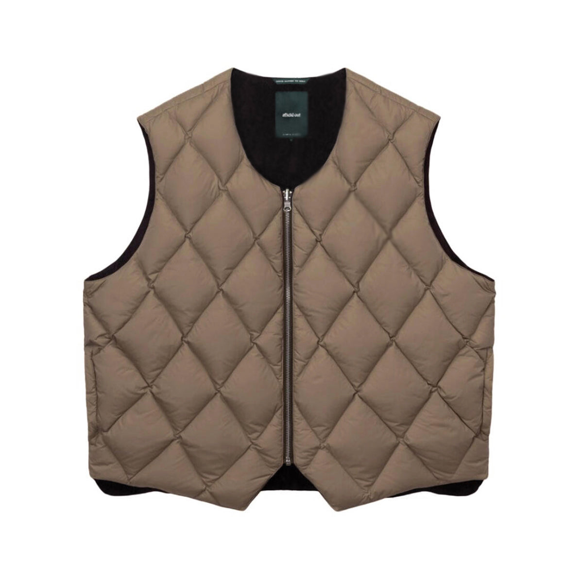 Afield Out Stone Puffer Vest "Brown"