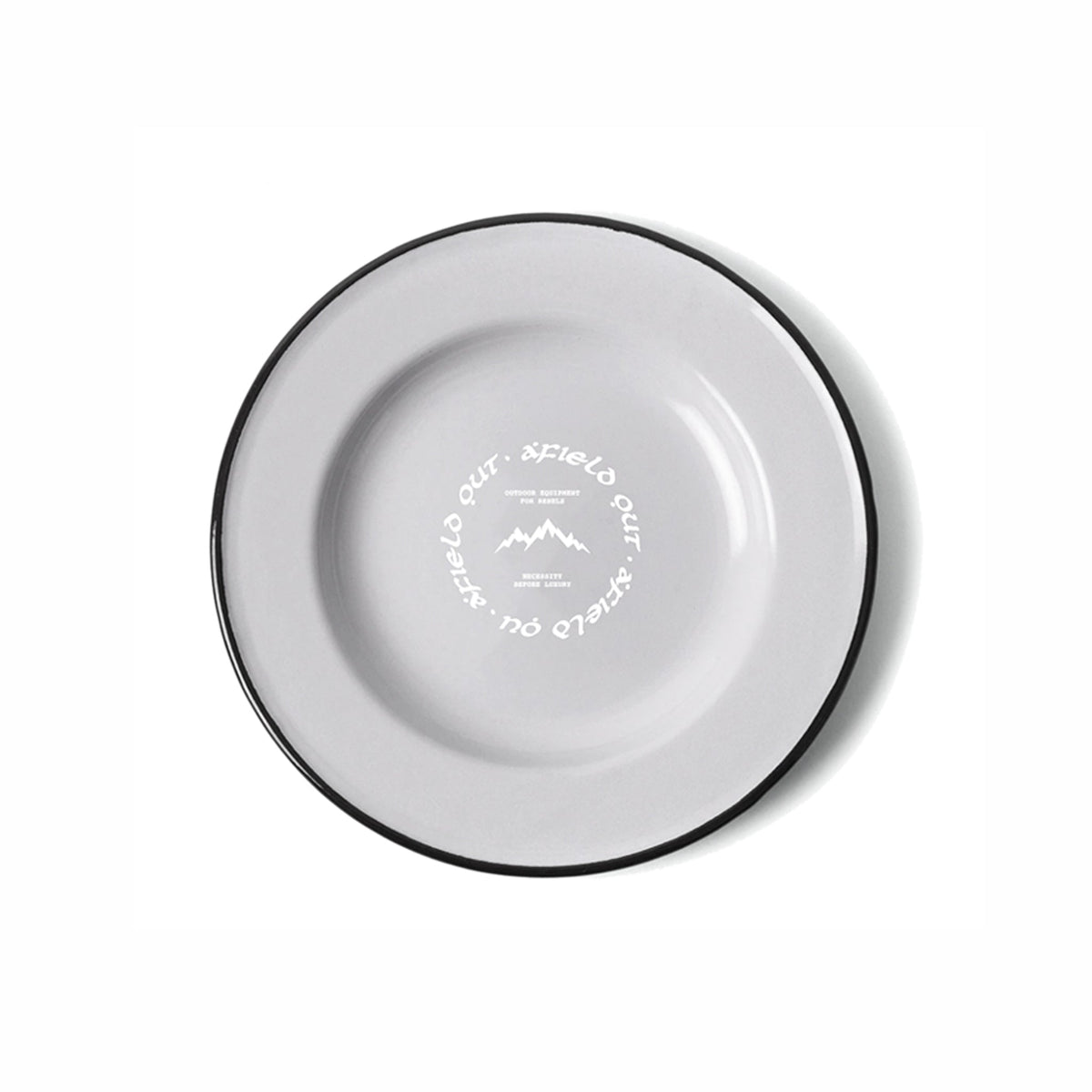 Afield Out Canyon Enamel Plate "Grey"