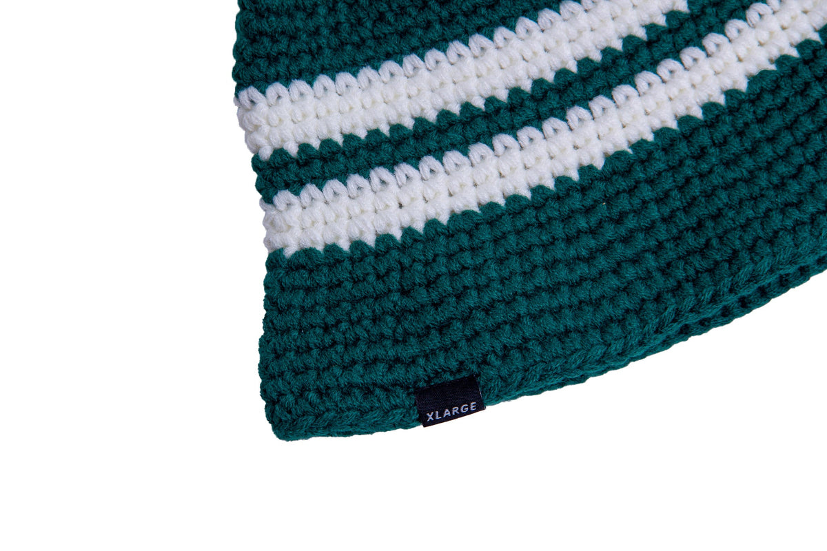 XLarge Knitted Bucket Hat "Green"