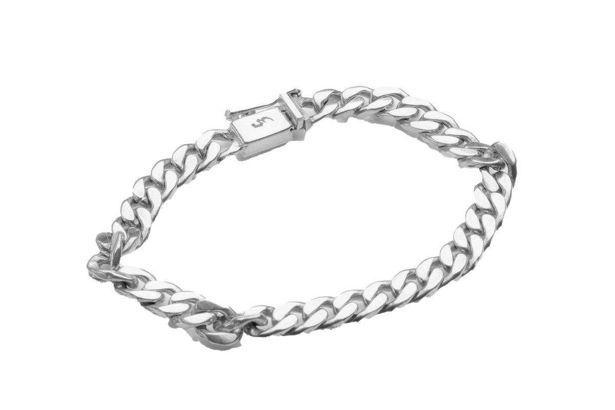 Cruzada Pulsera Barbada 7mm