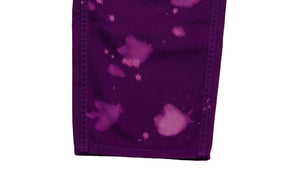 Xlarge Drip Bleach Work Pants "Purple"