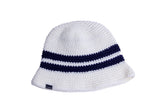 XLarge Knitted Bucket Hat "White"