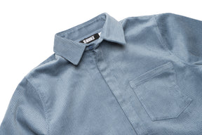 Renowned Lucid Pocket Corduroy Shirt "Washed Blue"