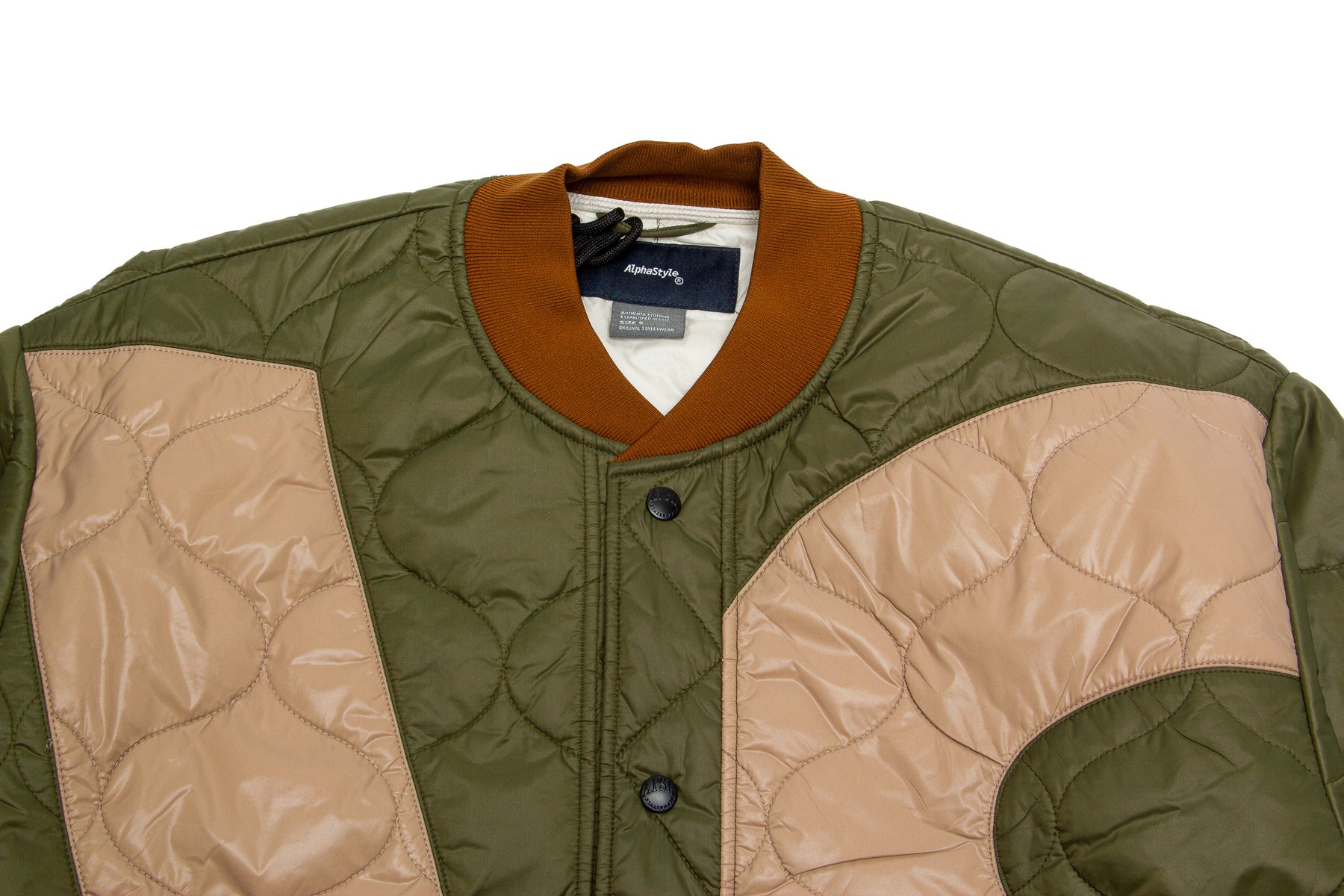 AlphaStyle Castula Quilted Jacket "Olive"