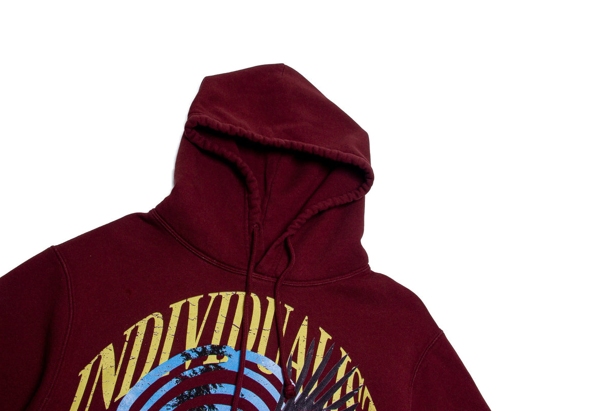 INDVLST Fly Alone Hoodie "Burnt Cherry"